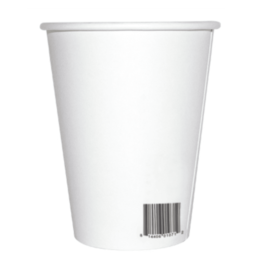 Caffein8 Hot Cup 12oz. White FSC & Tree-Free™
