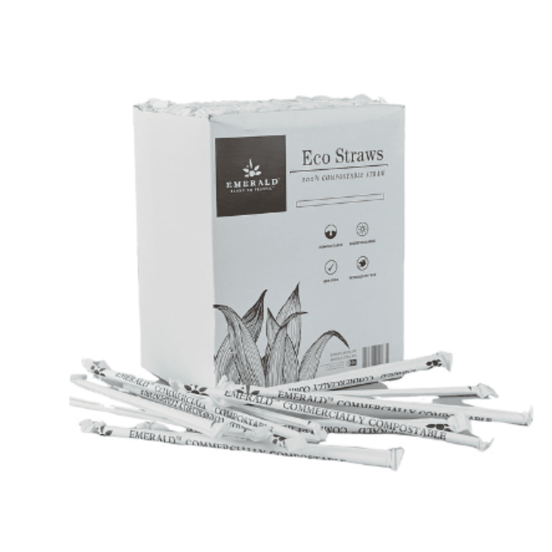 Compostable PLA Straws BULK 7.75"