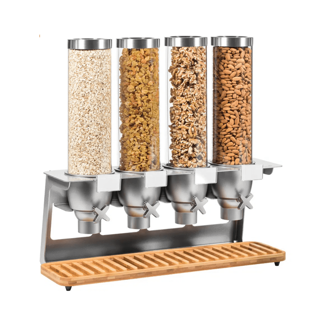 X4 Tabletop Dispenser & Bamboo Tray