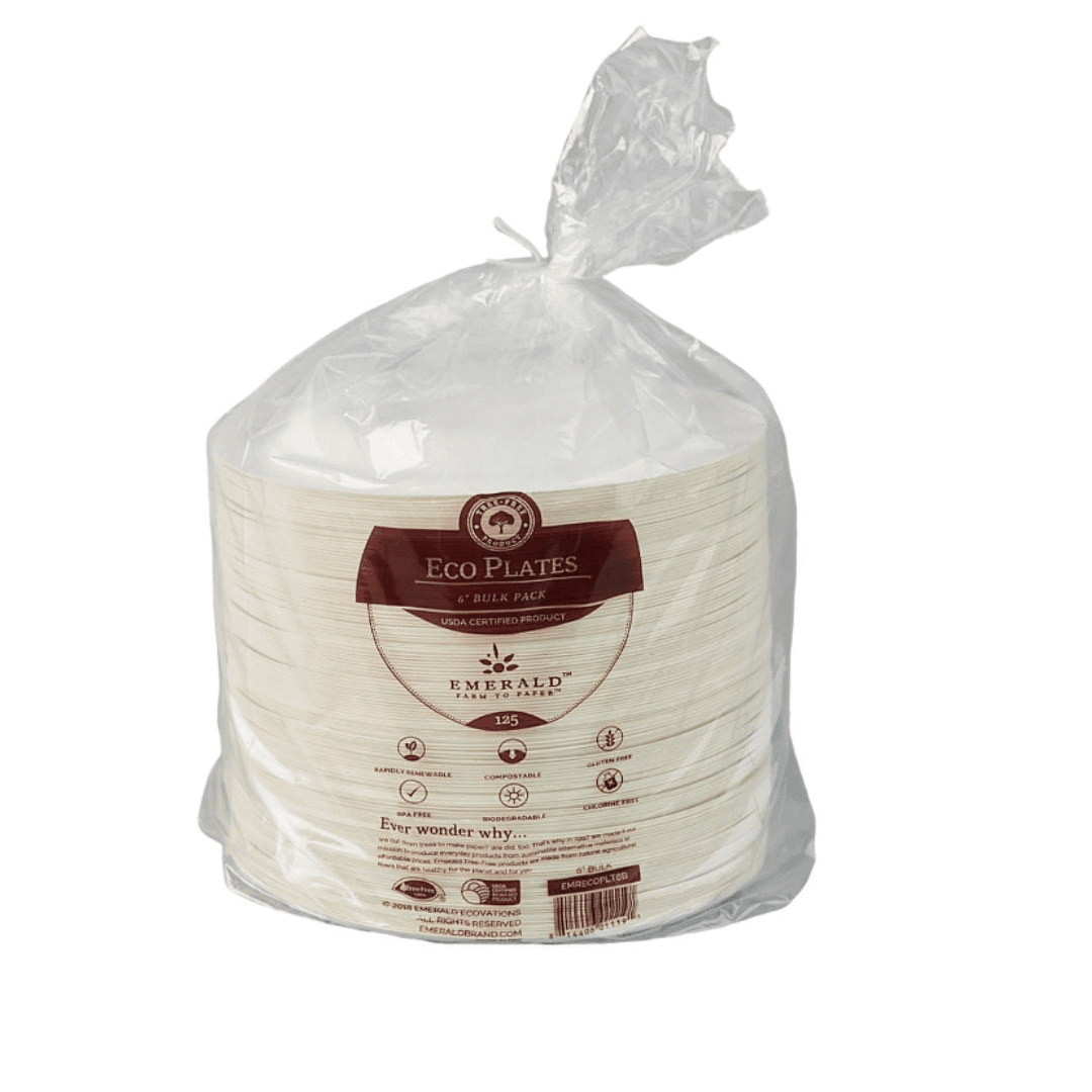 ZWP™ Tree-Free™ (9") Round Plate Bulk Pack