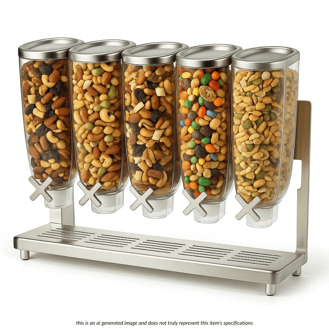 Z5-Steel Tabletop Cereal Dispenser With Catch Tray (1-Gal)