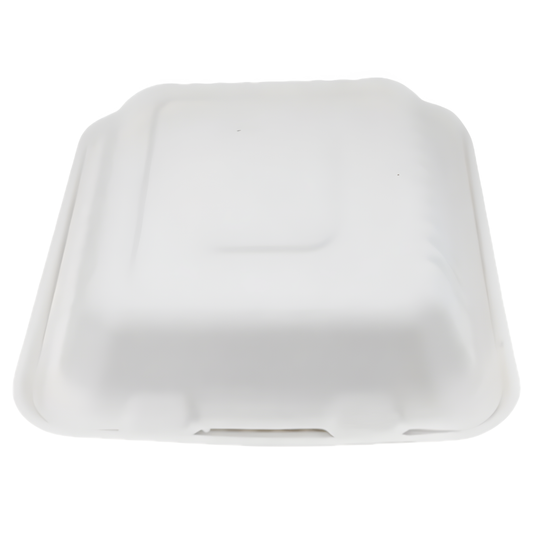 ZWP™ Tree-Free™ Compostable 8" x 8" x 3" Hinged Container