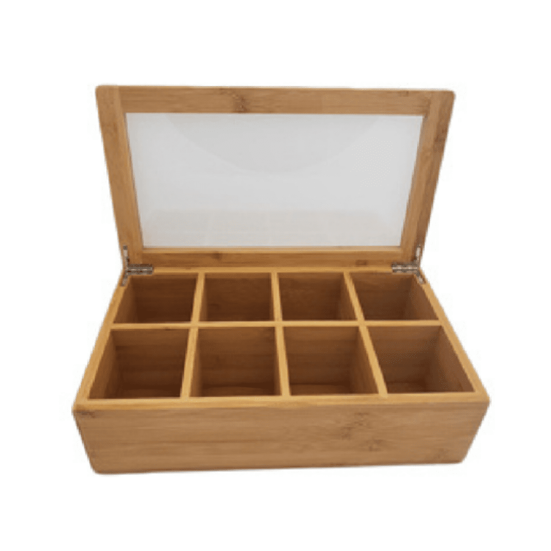 Caffein8 Black Bamboo Tea Box 8-Select