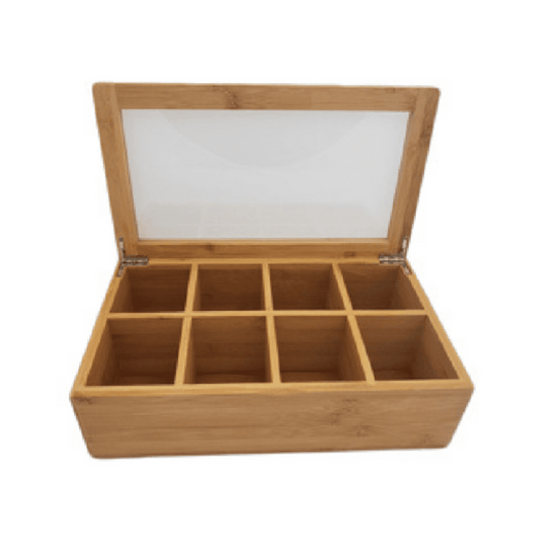 Caffein8 Black Bamboo Tea Box 8-Select