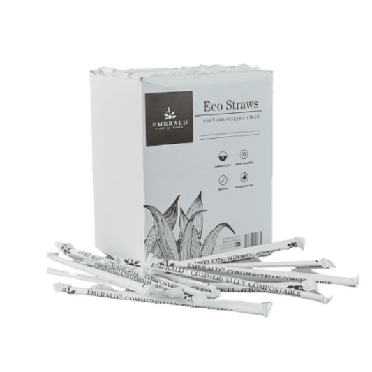 Compostable PLA Straws BULK 7.75"