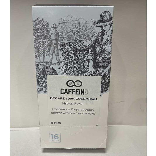 Caffein8 Pods Columbian Decaf