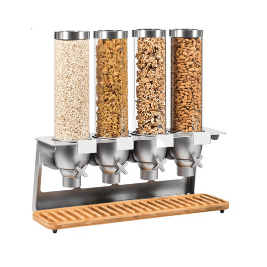 X4 Tabletop Dispenser &amp; Bamboo Tray