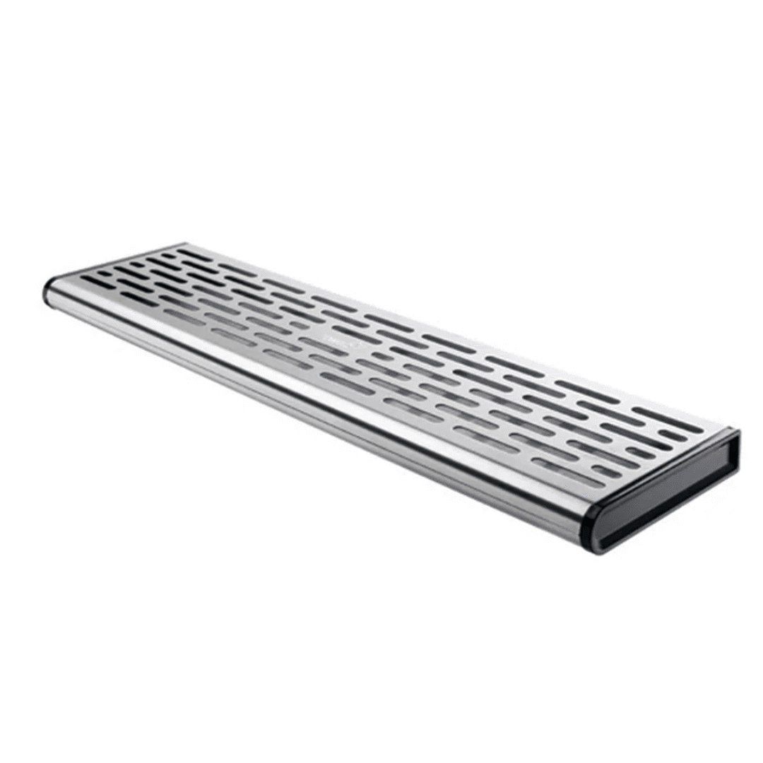 3-Container Wide Stainless Steel Wall Mount Catch Tray