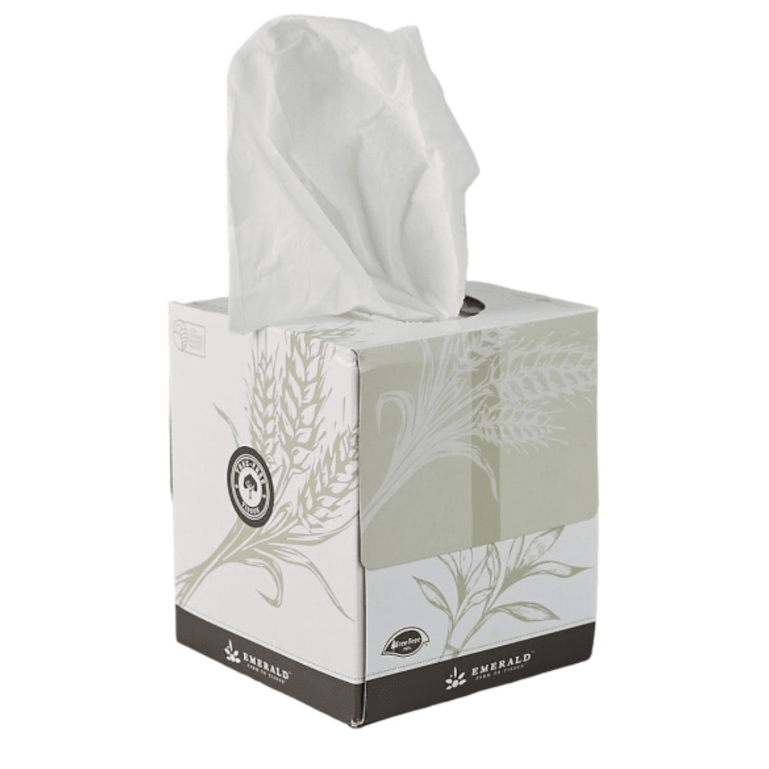 ZWP™ Tree-Free™ Boutique Box 2-Ply Facial Tissue