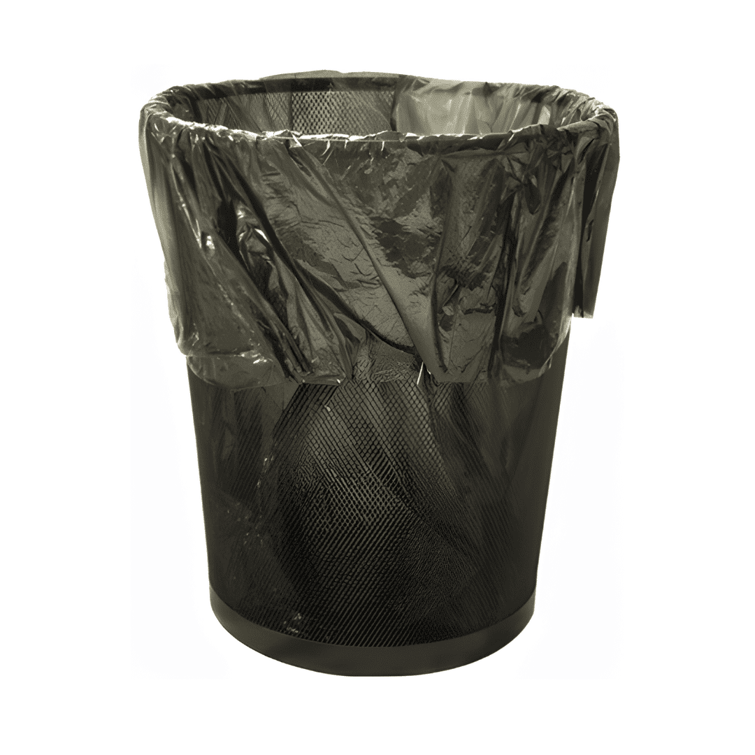 Elimin8™ 90% Recycled 7-10 Gallon Black Liner 24"X23" Heavy