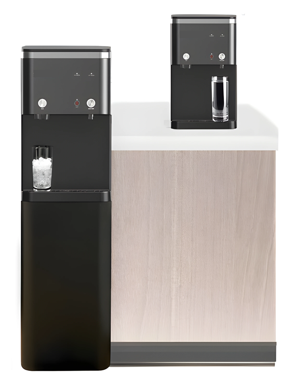 Icem8-XL Dual Example unit on counter and standing model