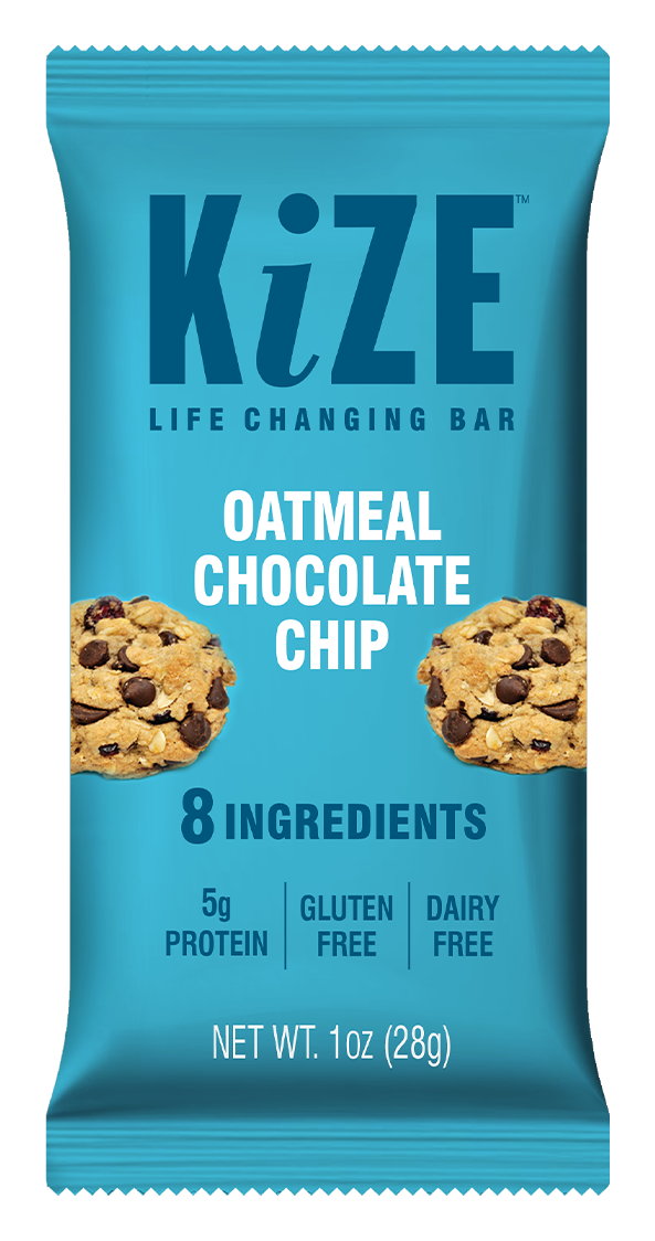 KiZE Oatmeal Chocolate Chip Bar, 24-count case