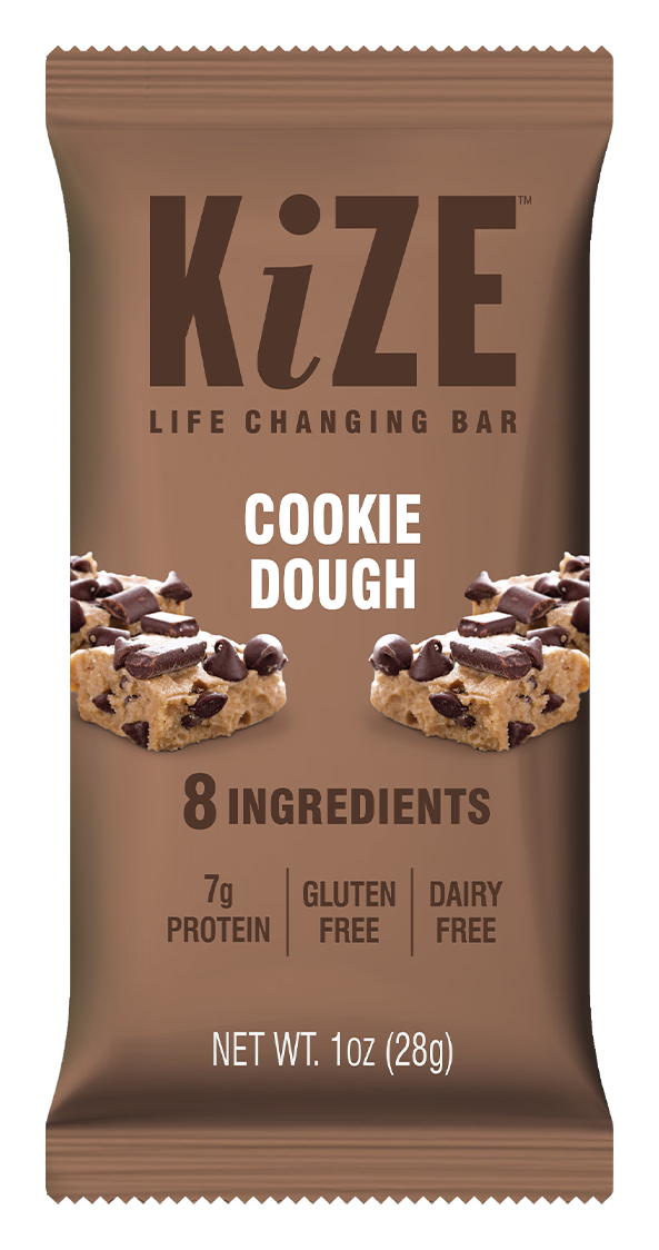 KiZE Cookie Dough Bar, 24-count case