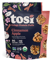 Tosi Crispy Puffs - Cinnamon Apple (1 oz), 48-count case
