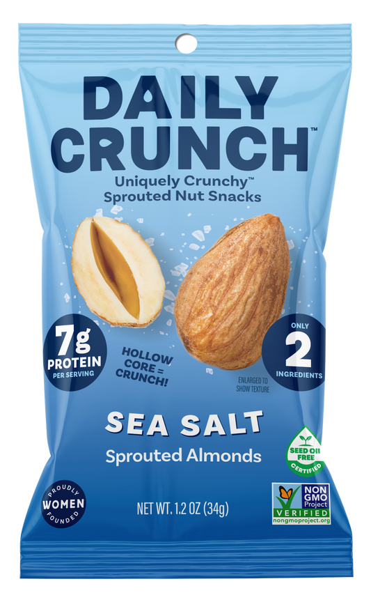 Daily Crunch Sea Salt Sprouted Almonds, 30-count case