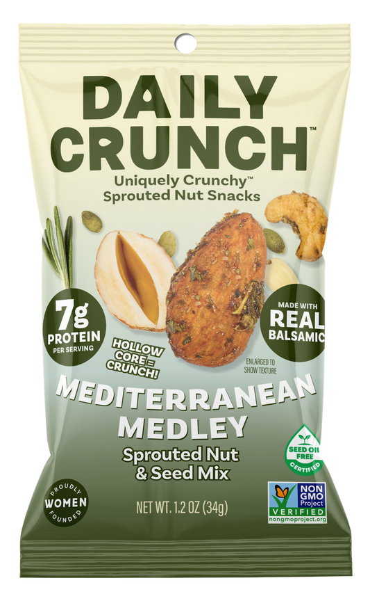 Daily Crunch Mediterranean Medley Sprouted Nuts, 30-count case