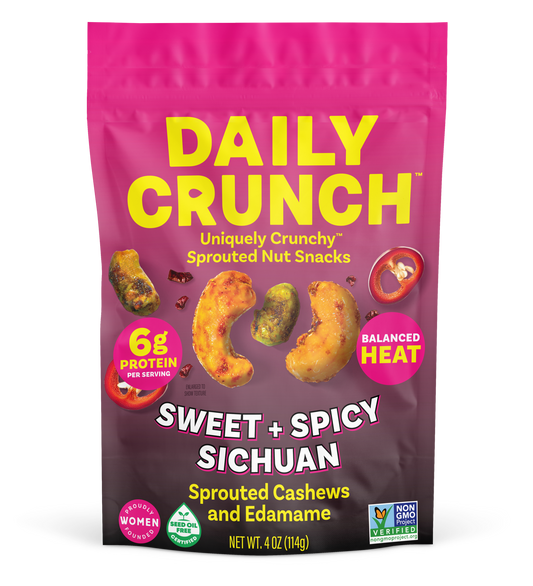 Daily Crunch Sweet + Spicy Sichuan Cashews, 30-count case