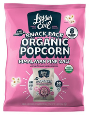 LesserEvil Himalayan Pink Salt Popcorn, 96-count case