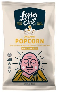 LesserEvil Himalayan Gold Butter Flavor Popcorn, 96-count case