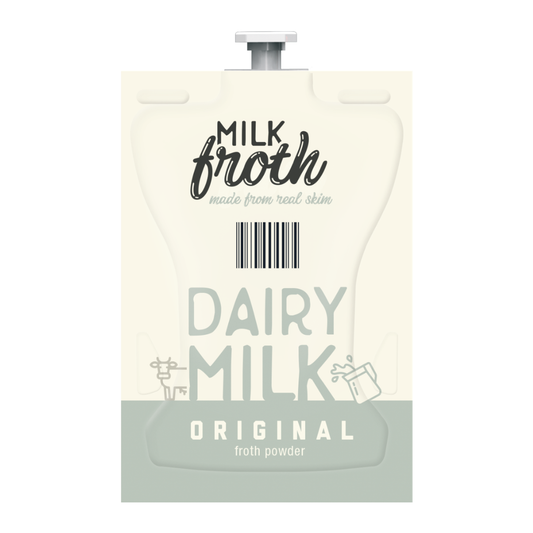 Real Milk Froth brew pack, Caffein8 milk powder (case of 72)