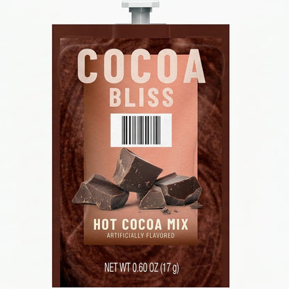 Cocoa Bliss hot cocoa mix single-serve freshpack, 0.60 oz (17 g) packet for CAFFEIN8 workplace beverage machines