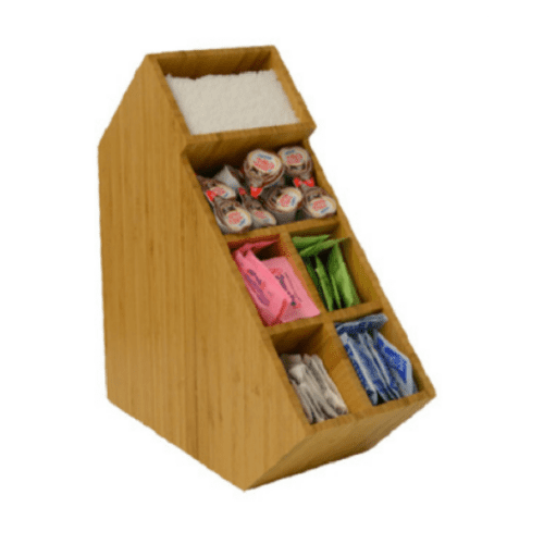 Caffein8 Bamboo Condiment Rack 6-Select-BCD6