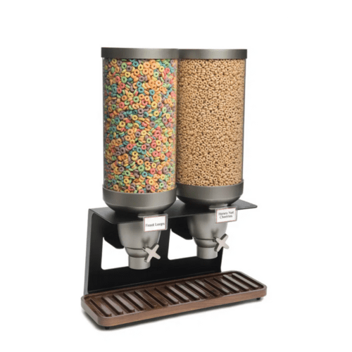 EZ-SERV® X2 Tabletop Dispenser & Walnut Tray