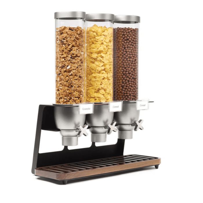 EZ-SERV® X3 Tabletop Dispenser & Walnut Tray