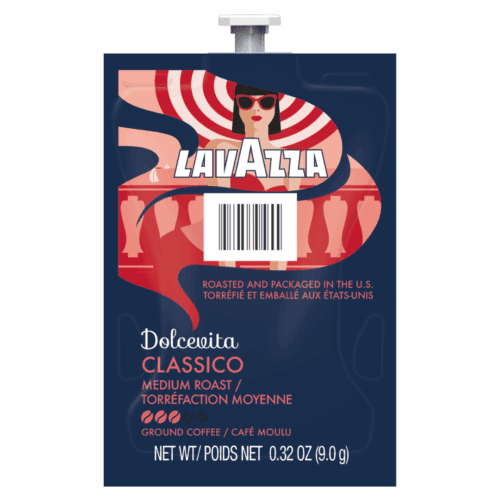 Caffein8 Coffee Brew Pack, single-serve coffee packet, compatible with L-Series coffee machines, designed for a rich and bold brew, featuring coffee beans.